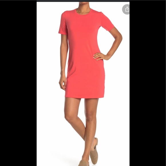 Theory T-Shirt Dress in Neon Pink—NWT - Picture 16 of 16